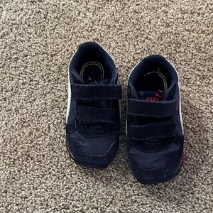 Puma Kids' Navy and Red Sneakers